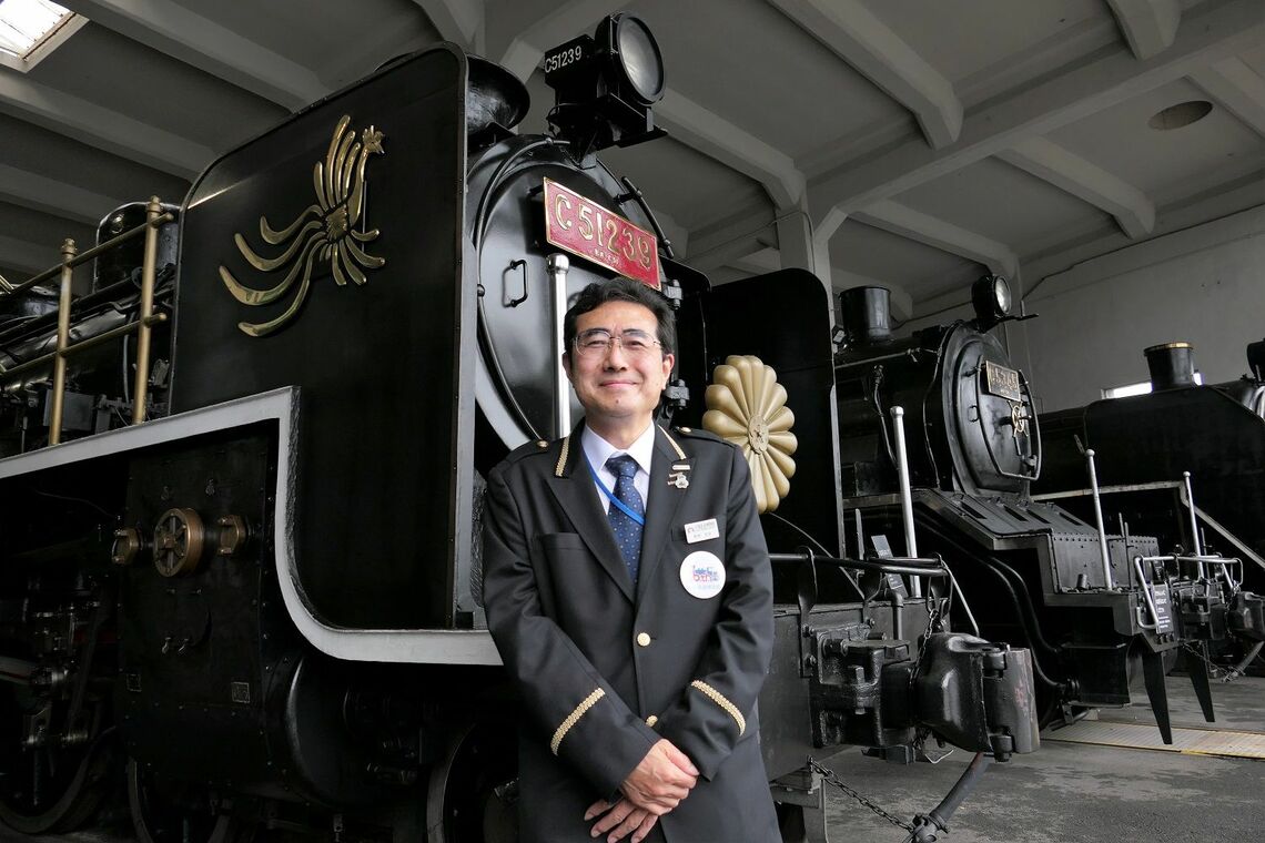 京都鉄博の前田昌裕館長。2021年6月に就任した（記者撮影）