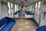 京阪電気鉄道　800系　客室内　セミクロスシート