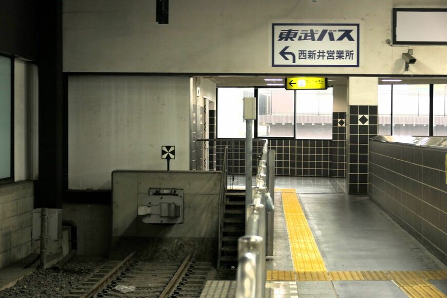 大師前駅　車止め