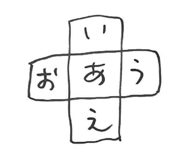 カレンダー裏に描いた絵