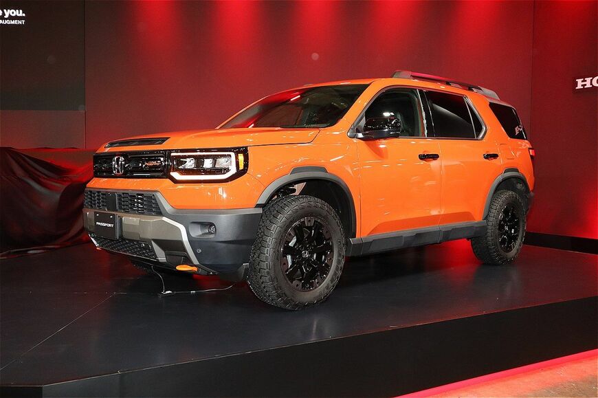 ホンダ「パスポート トレイルスポーツ エリート（北米仕様、参考出品）」（写真：筆者撮影）