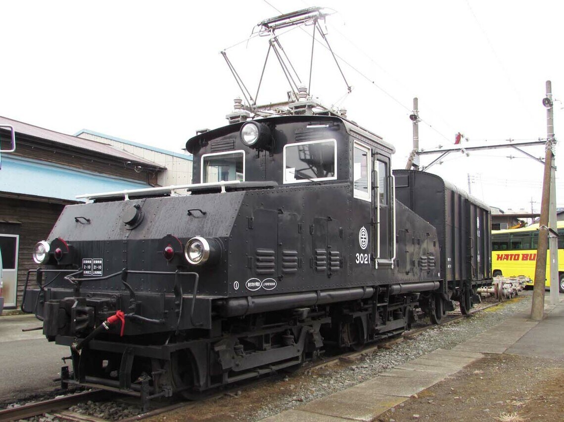 東急デキ3021は2009年に上毛電鉄に譲渡された（撮影：南正時）