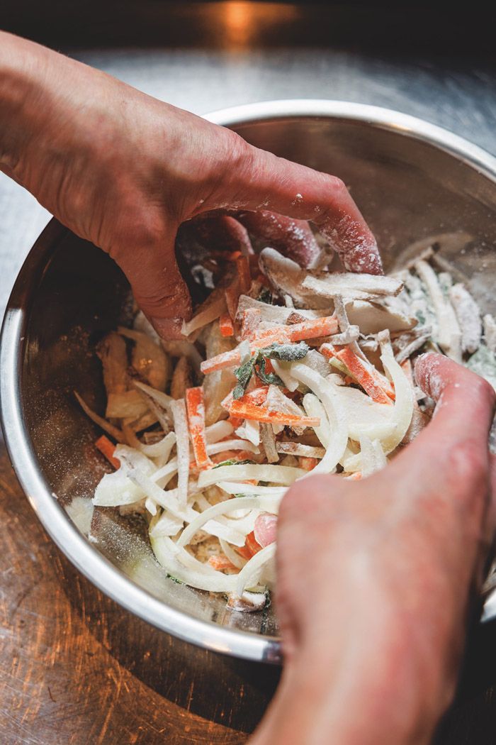 野菜のかき揚げの作り方