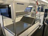 スイスの2階建て通勤車両・上層にある荷物置き場（筆者撮影）