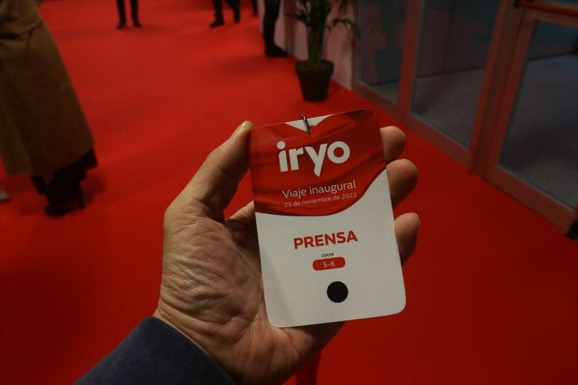 「iryo」試乗会の乗車券