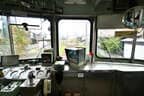非貫通構造となった5000系の運転台。中央に