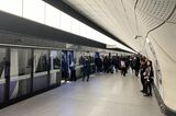 エリザベス線のボンド・ストリート駅。同駅は工事の遅れにより他駅より約5カ月遅れて開業した（筆者撮影）