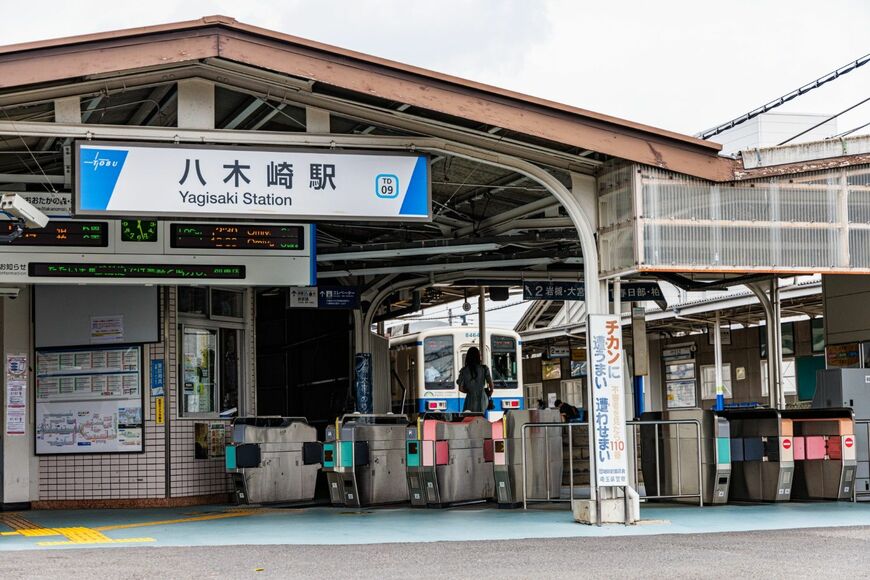 八木崎駅の改札口