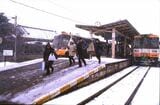 雪降るのと鉄道珠洲駅＝1994年（撮影：南正時）