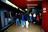 MTR荃灣線の旺角駅＝1986年（筆者撮影）
