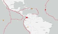 コロンビア西部で強い地震､M7.4と米地質調査所…首都ボゴタでも揺れ