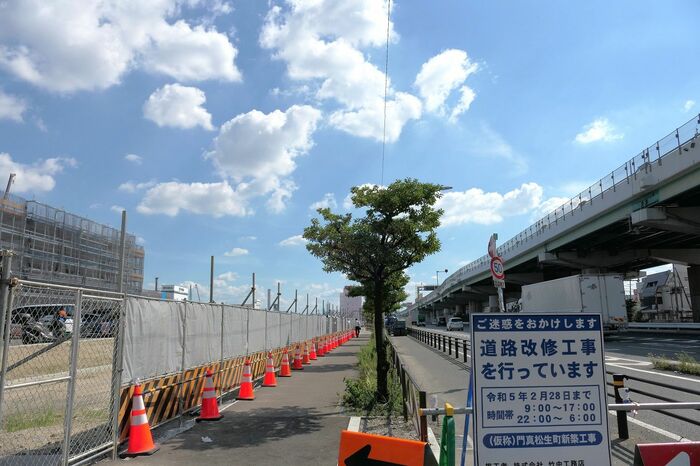 モノレール駅の計画地