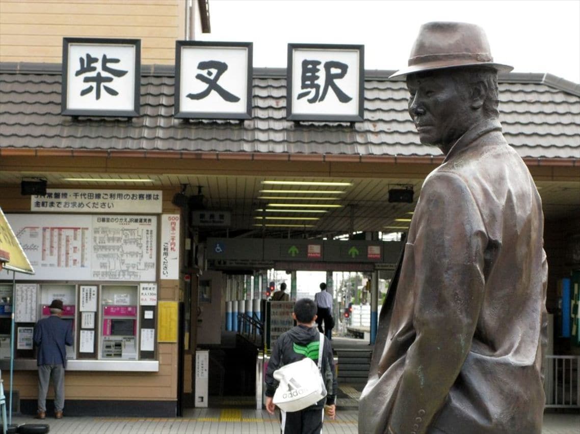 京成電鉄金町線の柴又駅。おなじみの場所だ