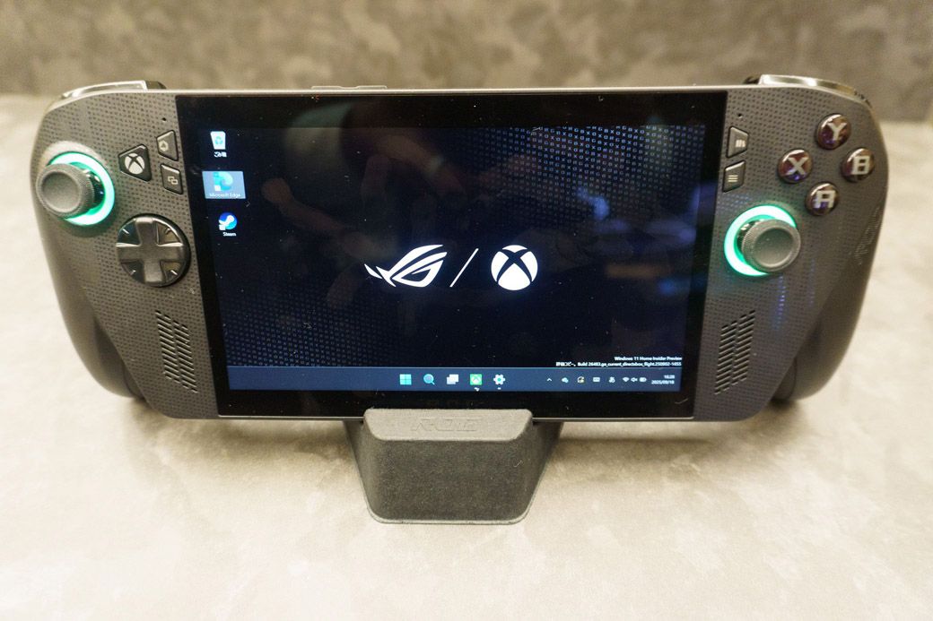 ASUSとMicrosoftの共作ゲーム機はSwitch 2に立ち向かえるか（筆者撮影）
