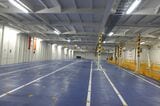 さんふらわあ かむい 自家用車・トラックなどのスペース。新船内覧会で許可を得て撮影（筆者撮影）