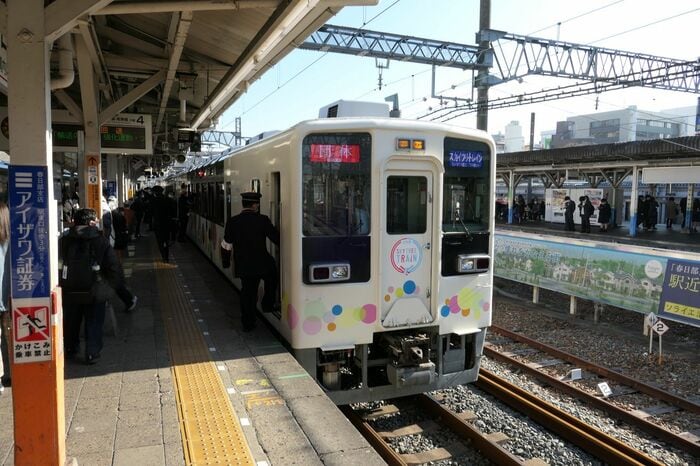 春日部駅に戻ってきたスカイツリートレイン