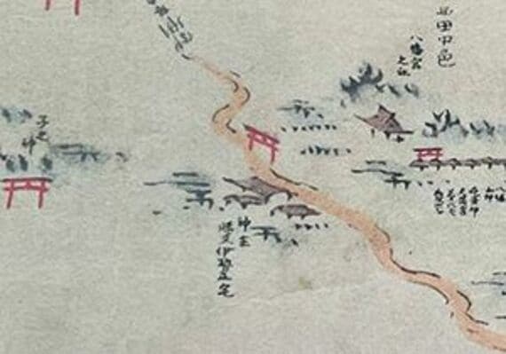 矢倉沢通見取絵図