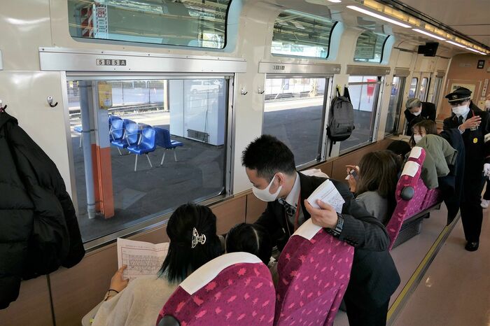 スカイツリートレインの車内