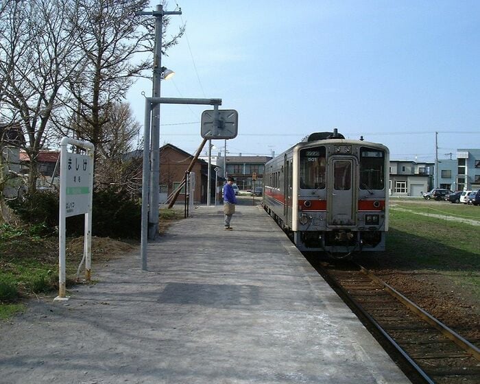留萌線の終点だった増毛駅