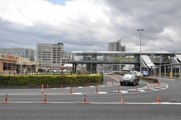 工事が進展する前の宇都宮駅東口
