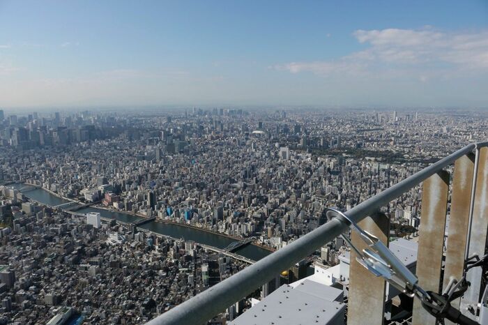 スカイツリーから西側の眺め