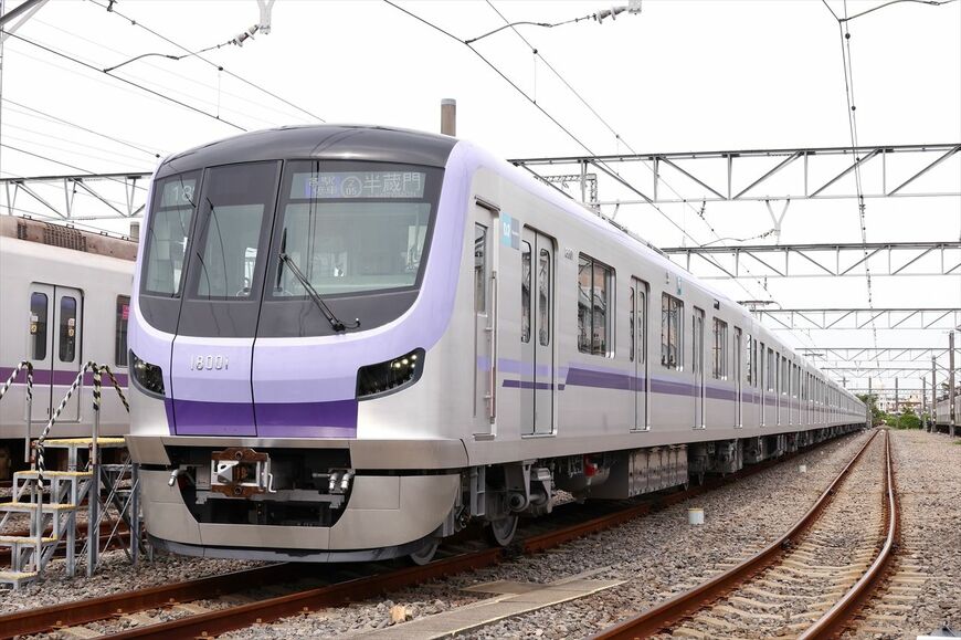 東京メトロ半蔵門線の新型車両18000系（撮影：尾形文繁）