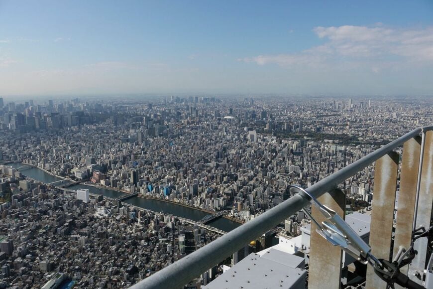 スカイツリーから西側の眺め
