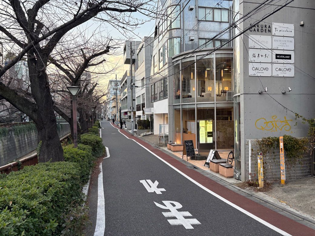 目黒川沿いの風景