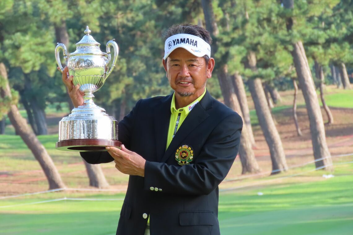 2023年のシニアオープンで優勝した藤田プロ（写真：筆者撮影）