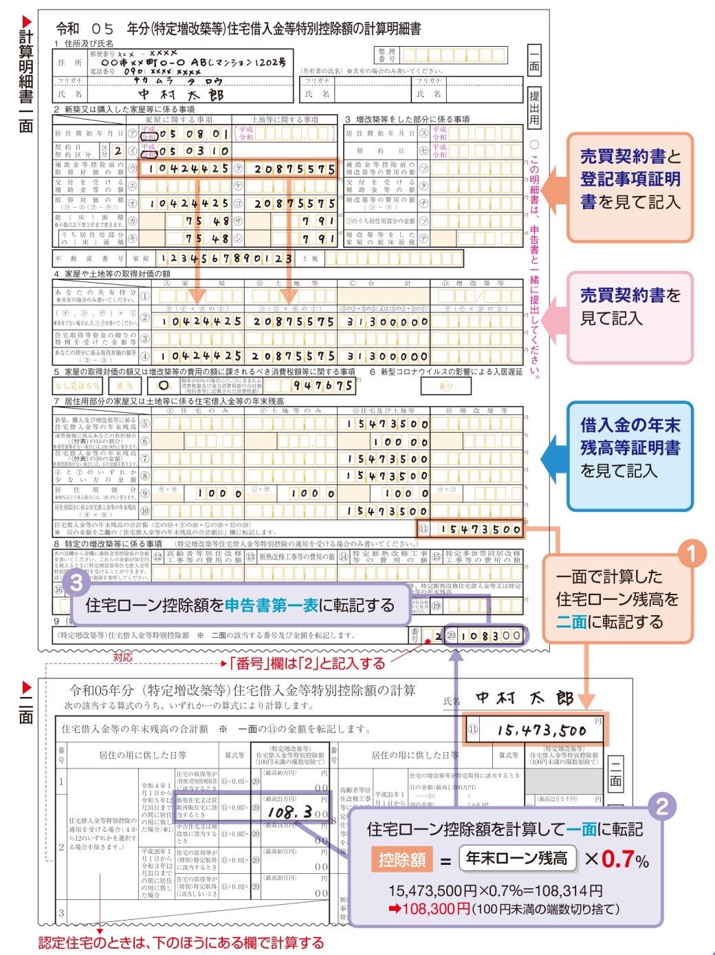 出典：『自分ですらすらできる確定申告の書き方 令和6年3月15日締切分』（P.156）