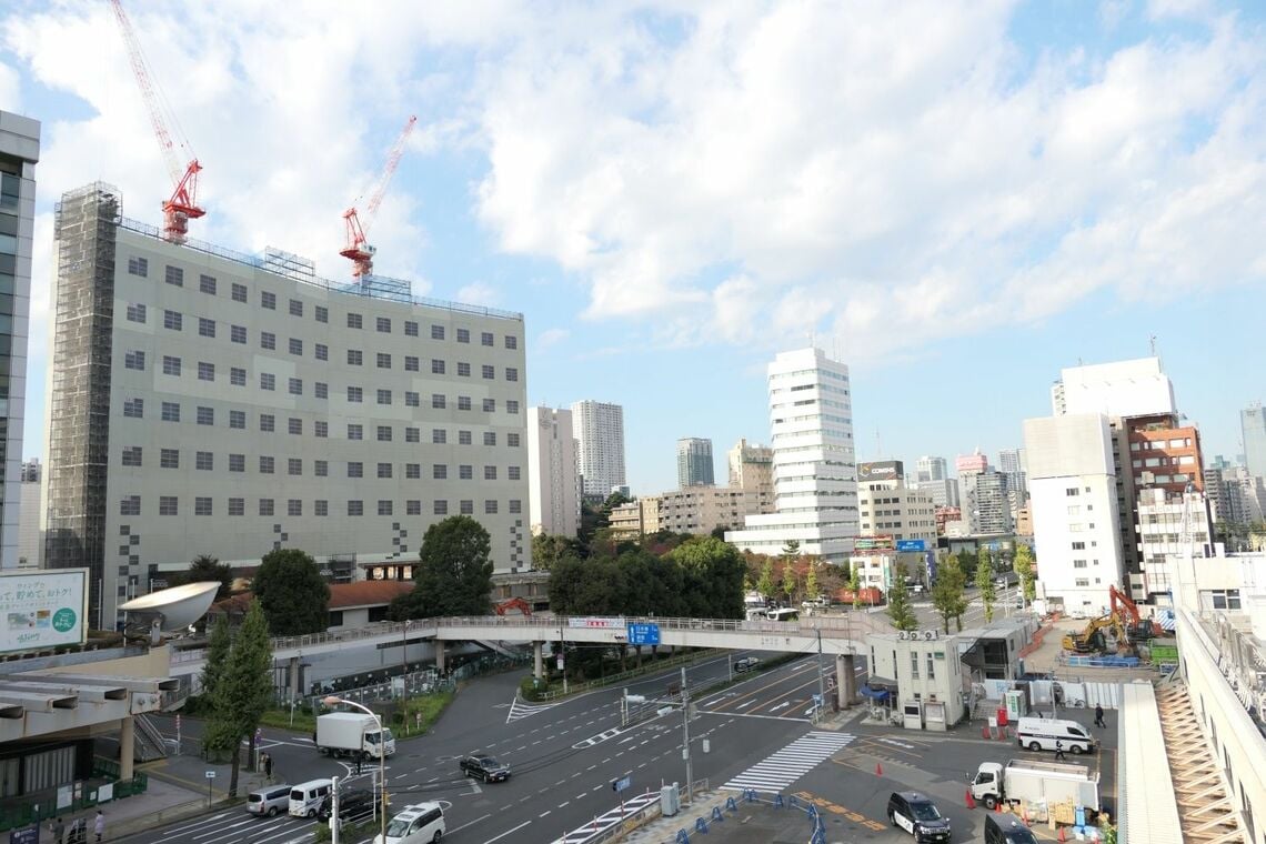 京急品川駅屋上