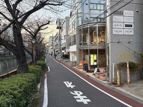 目黒川沿いの風景