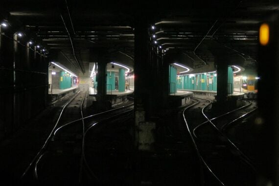 近鉄奈良駅地下ホーム 新大宮方からの視点