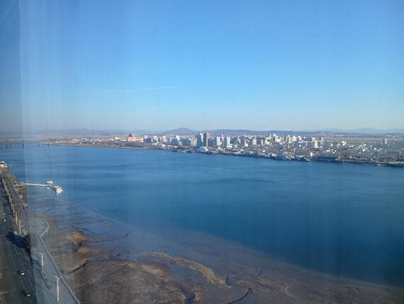 北朝鮮の街並み