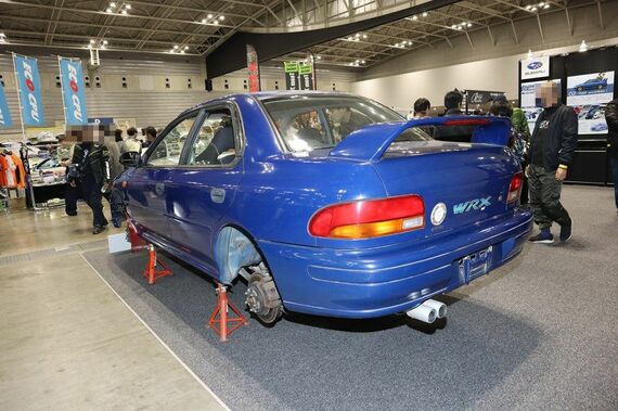 初代インプレッサWRXのリアビュー