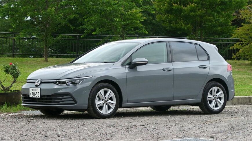 今回、試乗した新型「ゴルフ e TSI アクティブ」（筆者撮影）