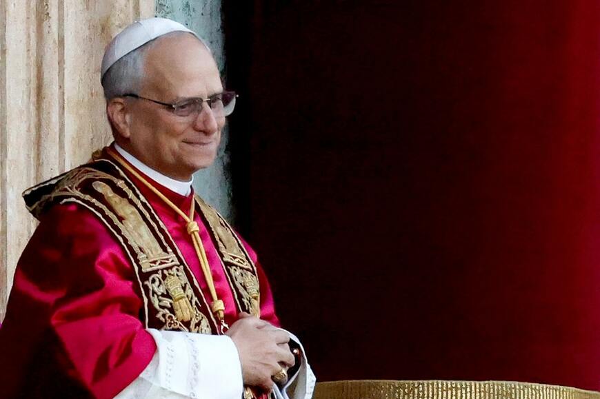 新教皇に選ばれたレオ14世（写真：ブルームバーグ）