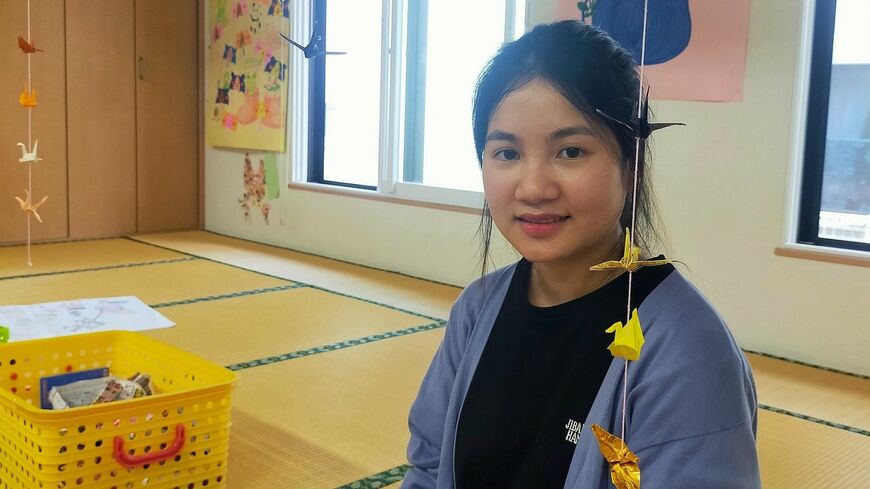 今年1月に介護福祉士の国家試験を受験し、高得点で一発合格したグエン・ティ・チャンさん（筆者撮影）