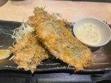 1150円の「“生”あじフライ定食」③（筆者撮影）