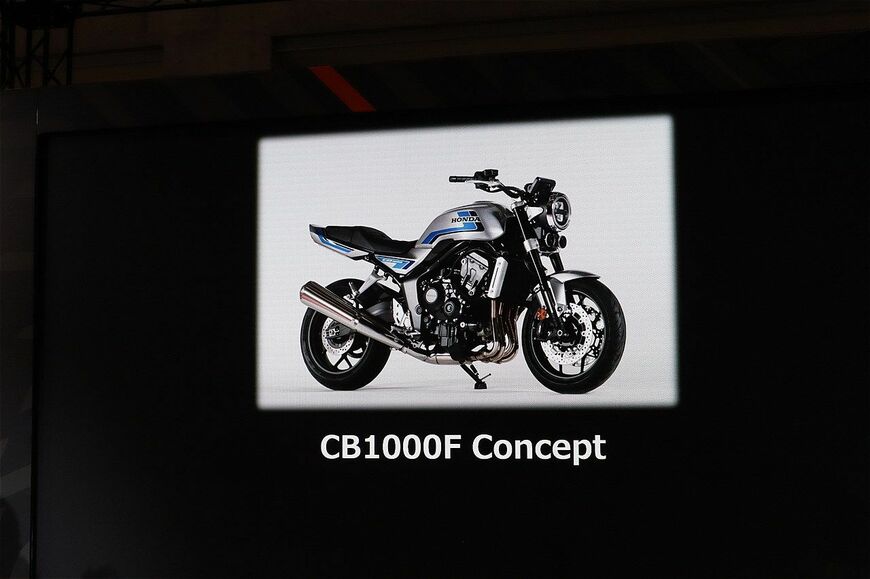 第52回 東京モーターサイクルショーに展示されたホンダ「CB1000Fコンセプト」(筆者撮影）