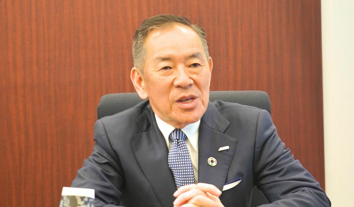 日立製作所で前工程の半導体エンジニアだった、ラピダスの小池淳義社長（編集部撮影）