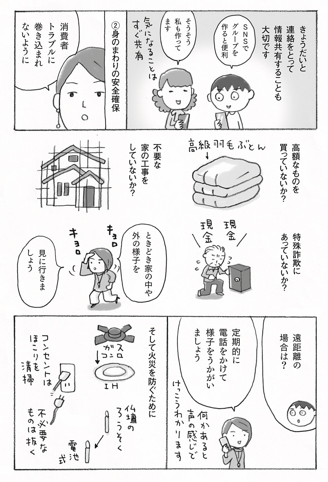 「マンガで解決 親の認知症とお金が不安です」の一コマ