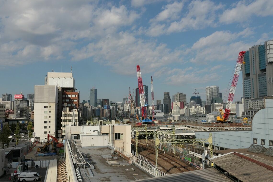 京急品川駅屋上