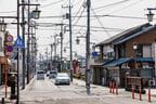 境町駅前。かつて生糸産業が盛んだった