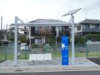 第Ⅰ期開業区間の乗降場。風除けやモニターがない