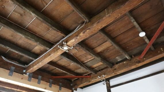 第一弾の改修後の天井部分