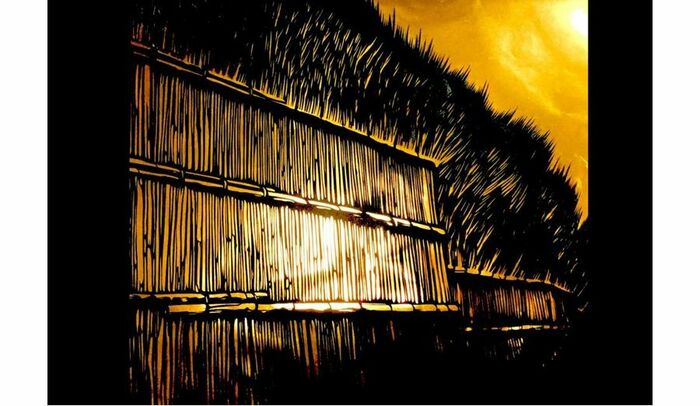 輪島の美しい風景を切り絵にすることは楽しみである