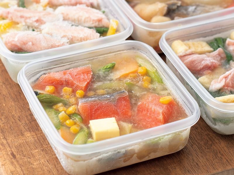 冷凍コンテナひとり鍋