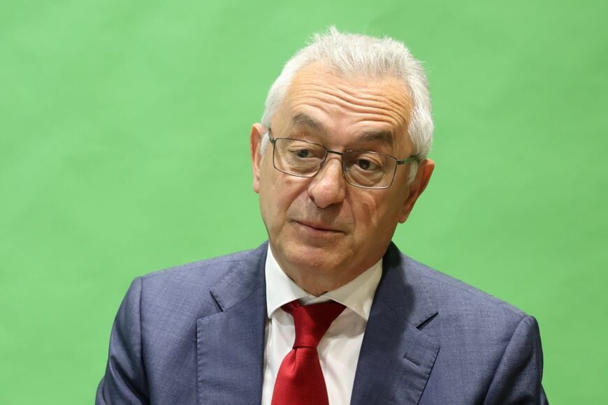 ブルーノ・オベール博士は1955年スイス生まれ。2005年からスイス連邦政府高官、環境大臣も務めた。スイス連邦工科大学の国際リスクガバナンスセンター長など経て2020年6月より現職（撮影：河野博子）