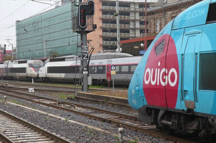 「Ouigo」はフランス国内でも多くの路線が運行されている（撮影：橋爪智之）